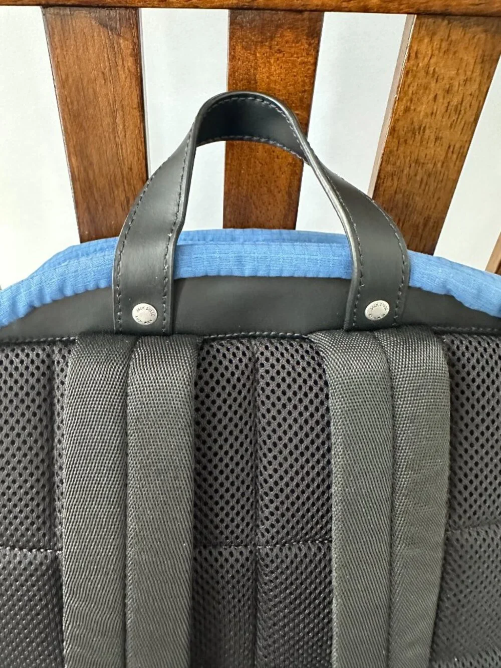 Jack Spade Men's Admiral Blue Solid Ripstop Bookpack/Backpack